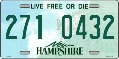 NH license plate 2710432