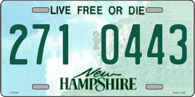 NH license plate 2710443