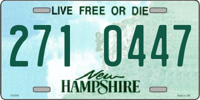 NH license plate 2710447