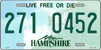 NH license plate 2710452