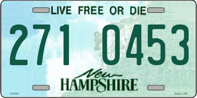 NH license plate 2710453