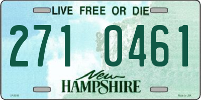 NH license plate 2710461