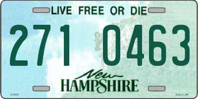 NH license plate 2710463