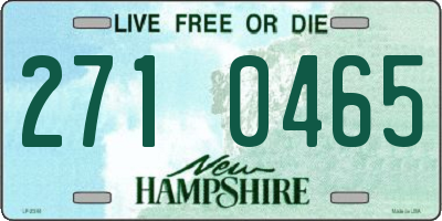 NH license plate 2710465
