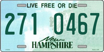 NH license plate 2710467