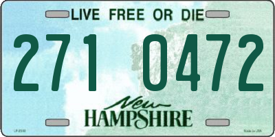 NH license plate 2710472