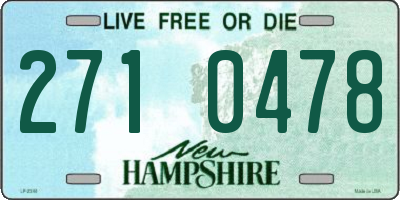 NH license plate 2710478