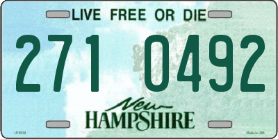 NH license plate 2710492