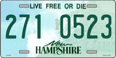 NH license plate 2710523