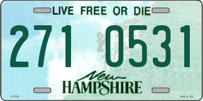 NH license plate 2710531