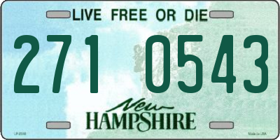 NH license plate 2710543