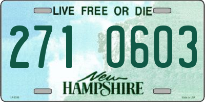 NH license plate 2710603
