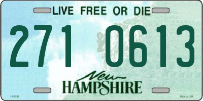NH license plate 2710613