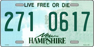NH license plate 2710617