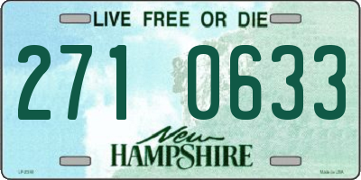 NH license plate 2710633