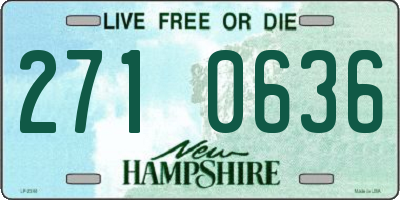 NH license plate 2710636