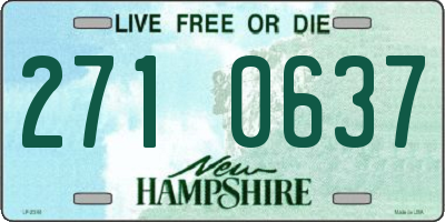 NH license plate 2710637