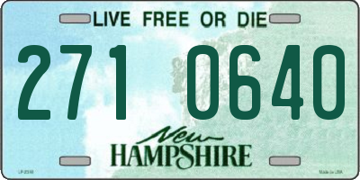 NH license plate 2710640