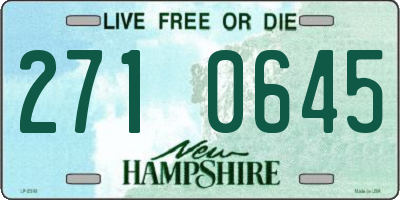 NH license plate 2710645