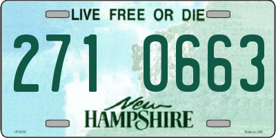 NH license plate 2710663