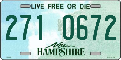 NH license plate 2710672