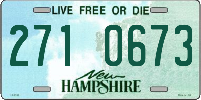 NH license plate 2710673