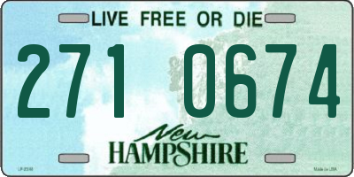 NH license plate 2710674
