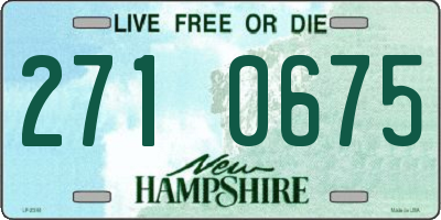 NH license plate 2710675