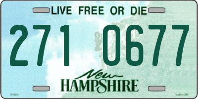 NH license plate 2710677
