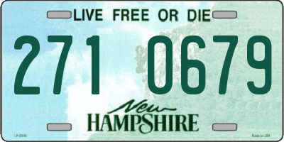 NH license plate 2710679