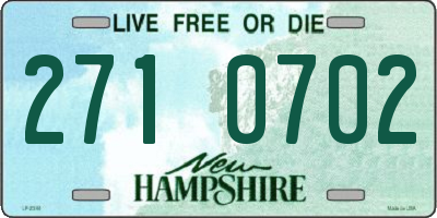 NH license plate 2710702