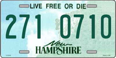 NH license plate 2710710