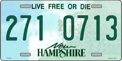 NH license plate 2710713