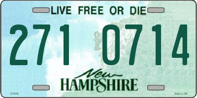 NH license plate 2710714
