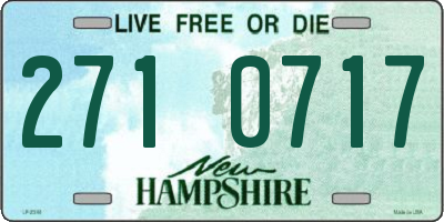 NH license plate 2710717