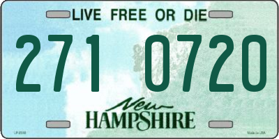 NH license plate 2710720