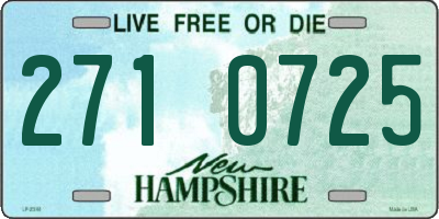 NH license plate 2710725