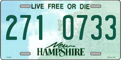 NH license plate 2710733