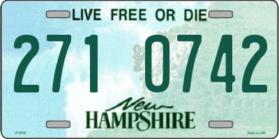 NH license plate 2710742