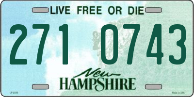 NH license plate 2710743