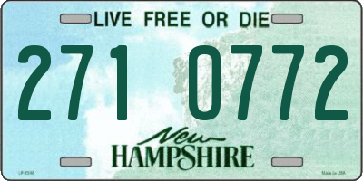 NH license plate 2710772