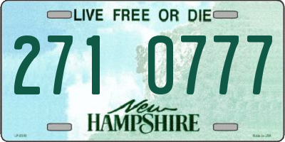 NH license plate 2710777
