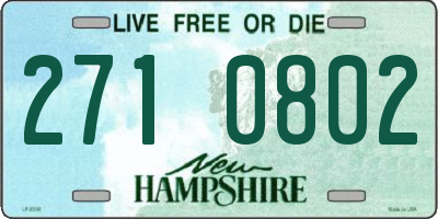 NH license plate 2710802