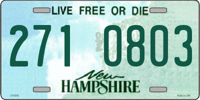 NH license plate 2710803