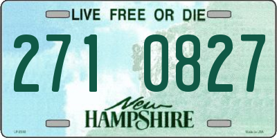 NH license plate 2710827