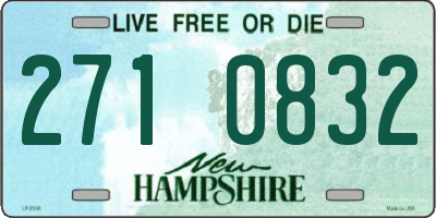 NH license plate 2710832