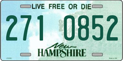 NH license plate 2710852