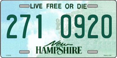 NH license plate 2710920