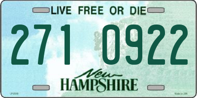 NH license plate 2710922
