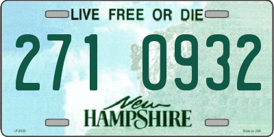 NH license plate 2710932